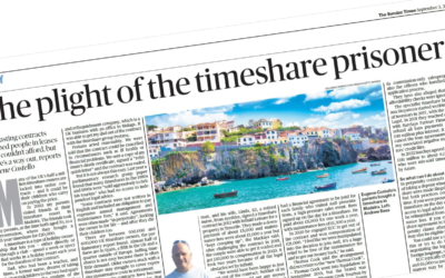 The Sunday Times reports on European Consumer Claims victories over rogue timeshare firms